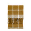 Poly Faux Mohair Check Throw