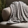 Jacquard Velvet Knitted Throw