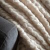 Jacquard Velvet Knitted Throw