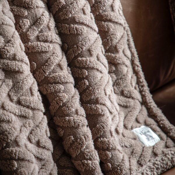 Herringbone Sherpa Throw