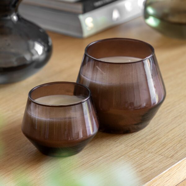 Glass Filled Candle 2pk