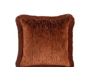 Cut Velvet Fringe Cushion