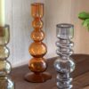 Villena Glass Taper Candlestick