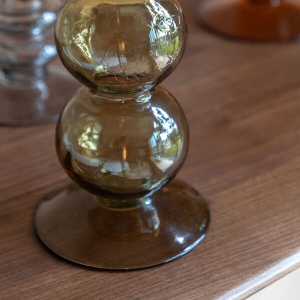 Villena Glass Taper Candlestick