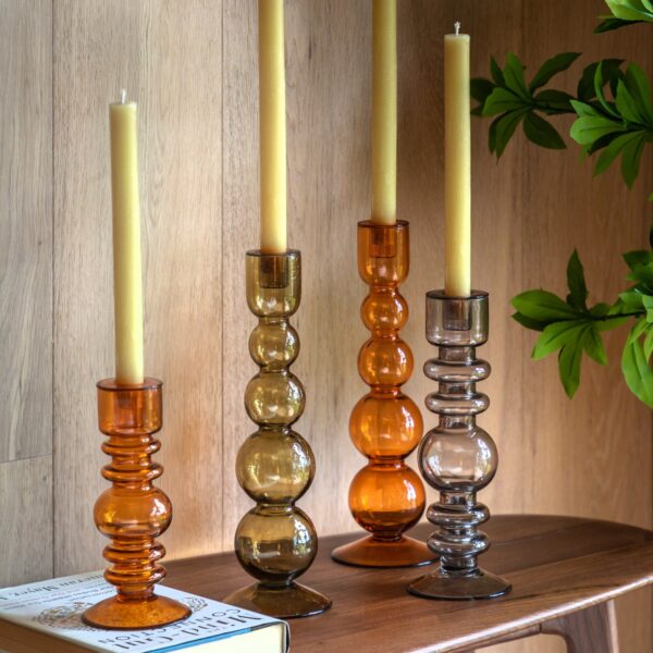 Movera Glass Taper Candlestick