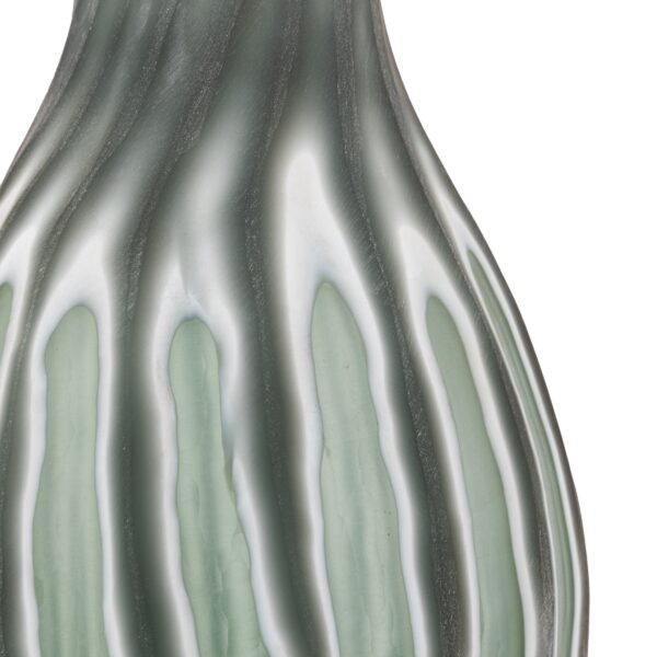 Morella Swirl Hand Carved Glass Vase