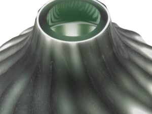 Morella Swirl Hand Carved Glass Vase