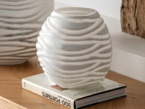 Andorra Handblown Carved Glass Vase