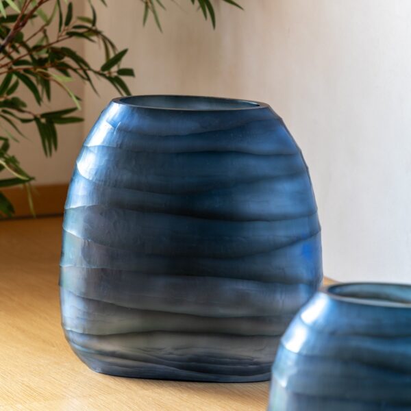 Sintra Handblown Carved Glass Vase