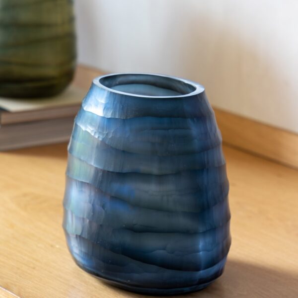 Sintra Handblown Carved Glass Vase