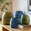 Sintra Handblown Carved Glass Vase