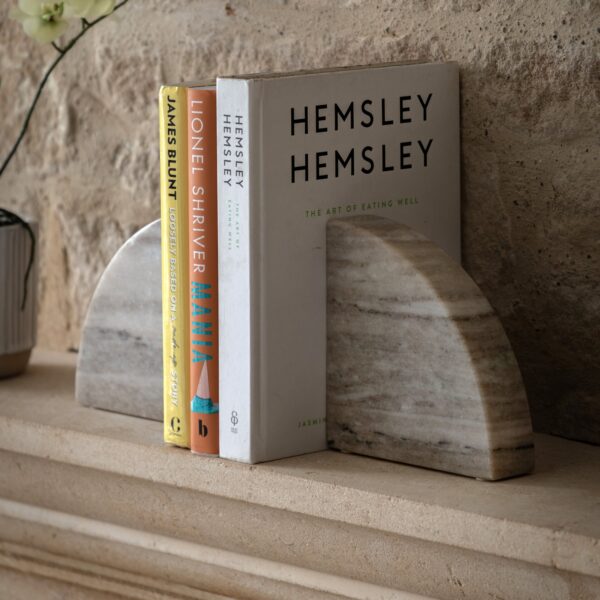 DF-GAL-5056693580546-2 Tamera Marble Bookend Set of 2