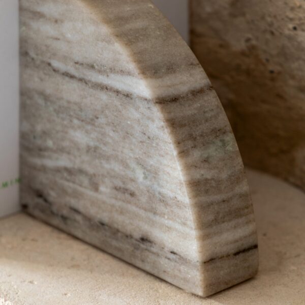 DF-GAL-5056693580546-3 Tamera Marble Bookend Set of 2