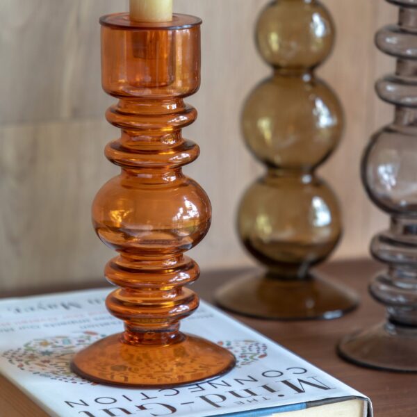 Movera Glass Taper Candlestick