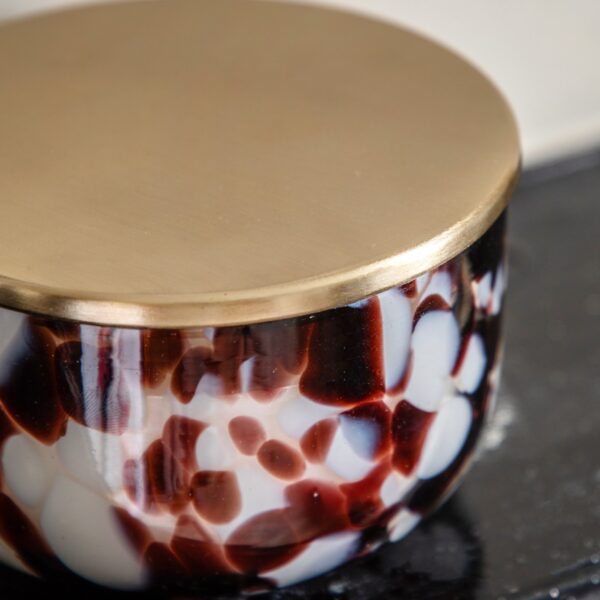Confetti Candle Brown