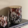 Confetti Candle Brown