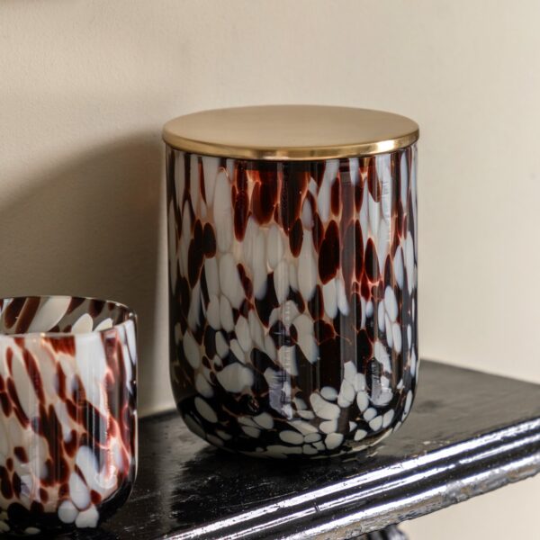 Confetti Candle Brown