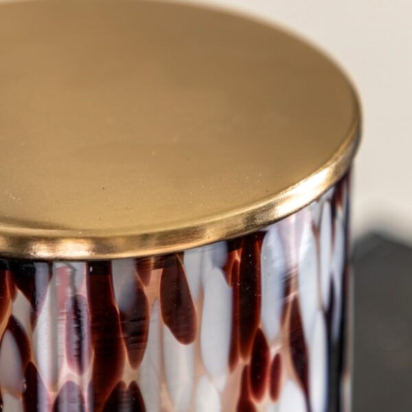 Confetti Candle Brown