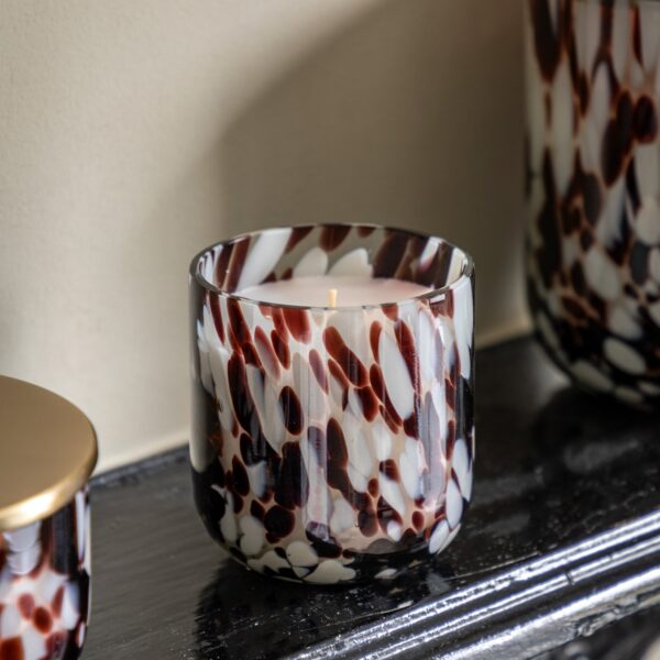 Confetti Candle Brown