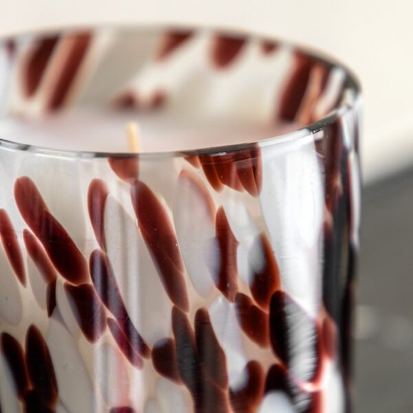 Confetti Candle Brown