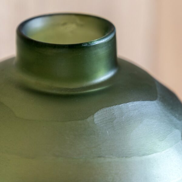 Bevelled Glass Globe Vase