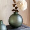 Bevelled Glass Globe Vase