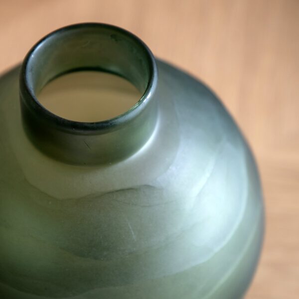 Bevelled Glass Globe Vase