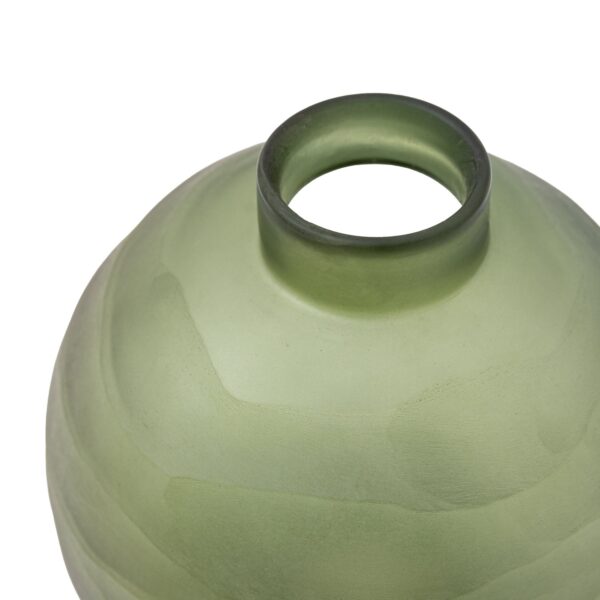 Bevelled Glass Globe Vase