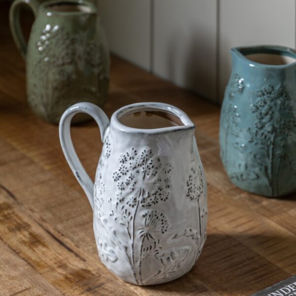 DF-GAL-5056693592013-1 Meadow Embossed Ceramic Jug