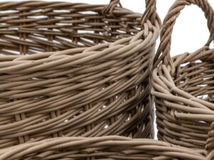 Hand Woven Willow Storage Basket Nest Set of 3