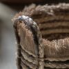 Fringed Woven Basket  Stripe Set of 3