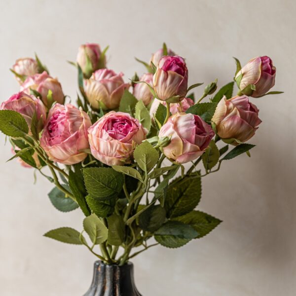 Faux Stem Vintage Rose 6pk