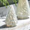 White Confetti Glass Tree Decoration