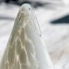 White Confetti Glass Tree Decoration