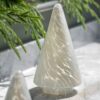 White Confetti Glass Tree Decoration