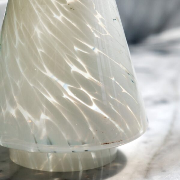 White Confetti Glass Tree Decoration