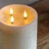 LED 3 Wick Candle
