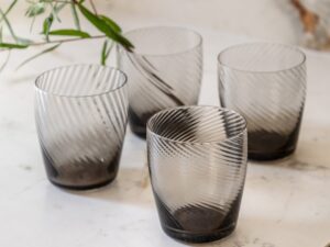 DF-GAL-5056693599951-1 Swirl Tumbler Glass 4pk