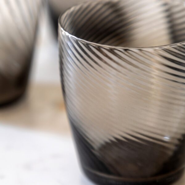 Swirl Tumbler Glass 4pk