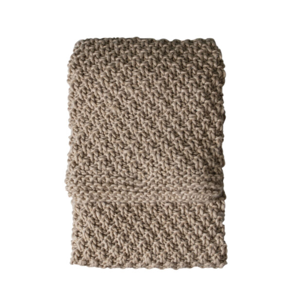Moss Chunky Knitted Throw