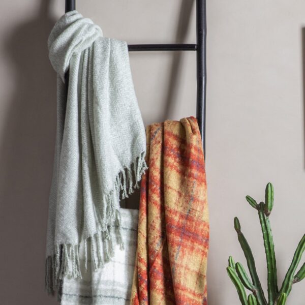 Herringbone Faux Mohair Throw