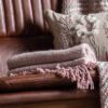 Herringbone Faux Mohair Throw