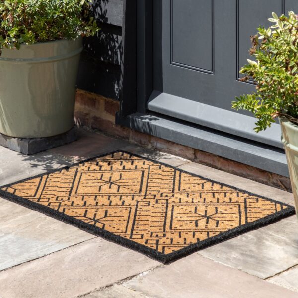 Ikat Coir Doormat