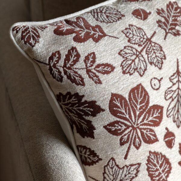 Autumn Leaf Chenille Cushion