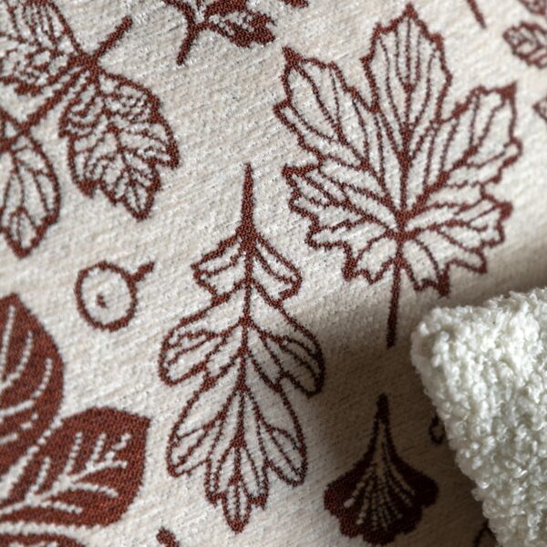 Autumn Leaf Chenille Cushion