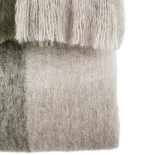 Heritage Check Faux Mohair Throw