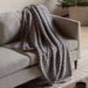 Modern Geo Flannel Throw