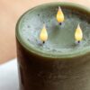 LED 3 Wick Candle