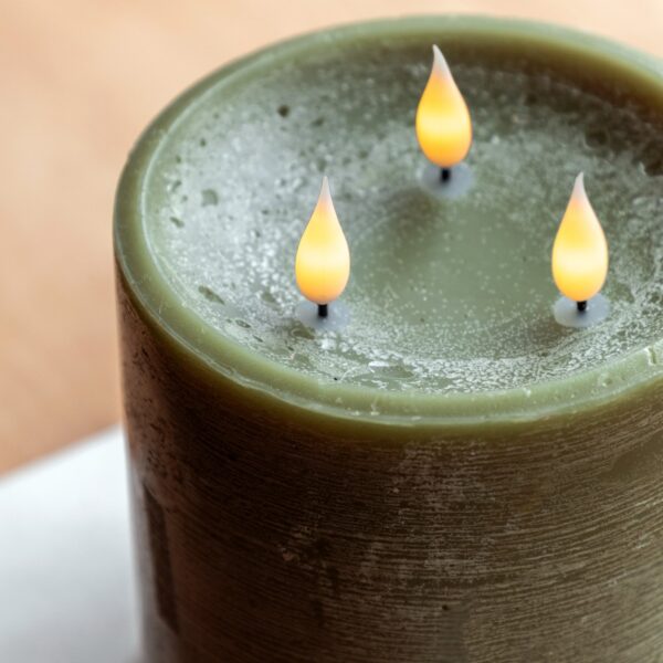 LED 3 Wick Candle