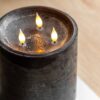 LED 3 Wick Candle